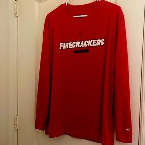 Firecracker softball Velo dri fit long sleeve adult large